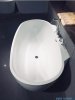 ScandiBath Mandal wanna wolnostojąca/przyścienna 170x85cm+ syfon klik-klak wizualizacja wanna stojąca